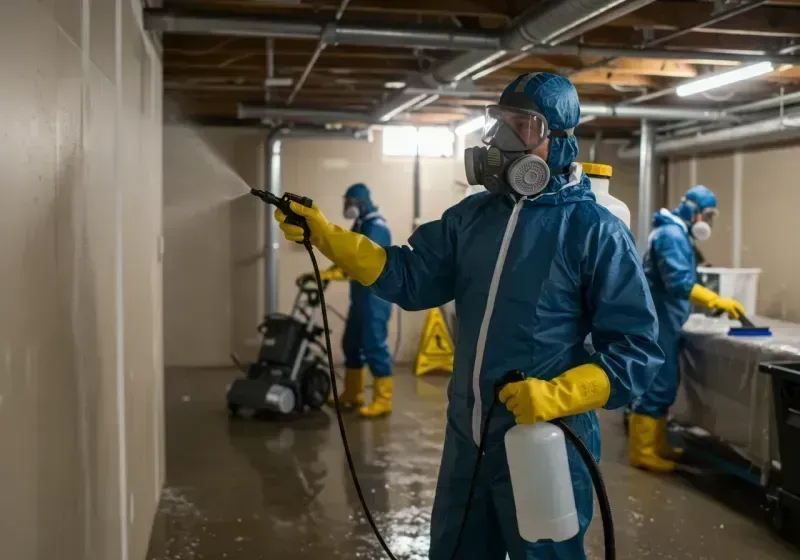 Basement Sanitization and Antimicrobial Treatment process in Kenilworth, PA